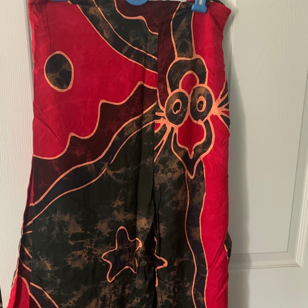 World Unique Boho Tie Wrap Pants (includes 2 pairs), One Size